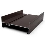 Windows Doors Frame 0.8mm 6063 Anodized Aluminum Profiles