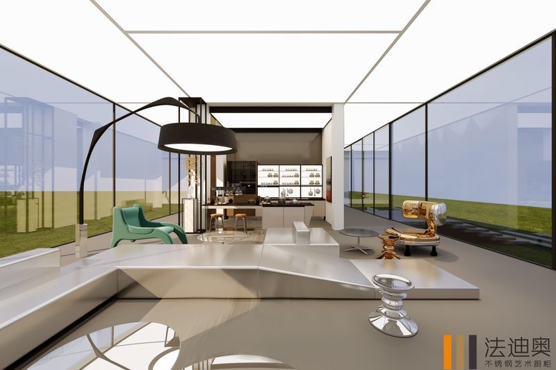Stainless Steel Outdoor Kitchen Cabinet In Modern White With Smart Storage Features