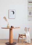 Nordic simple solid wood dining table and chair combination home living room