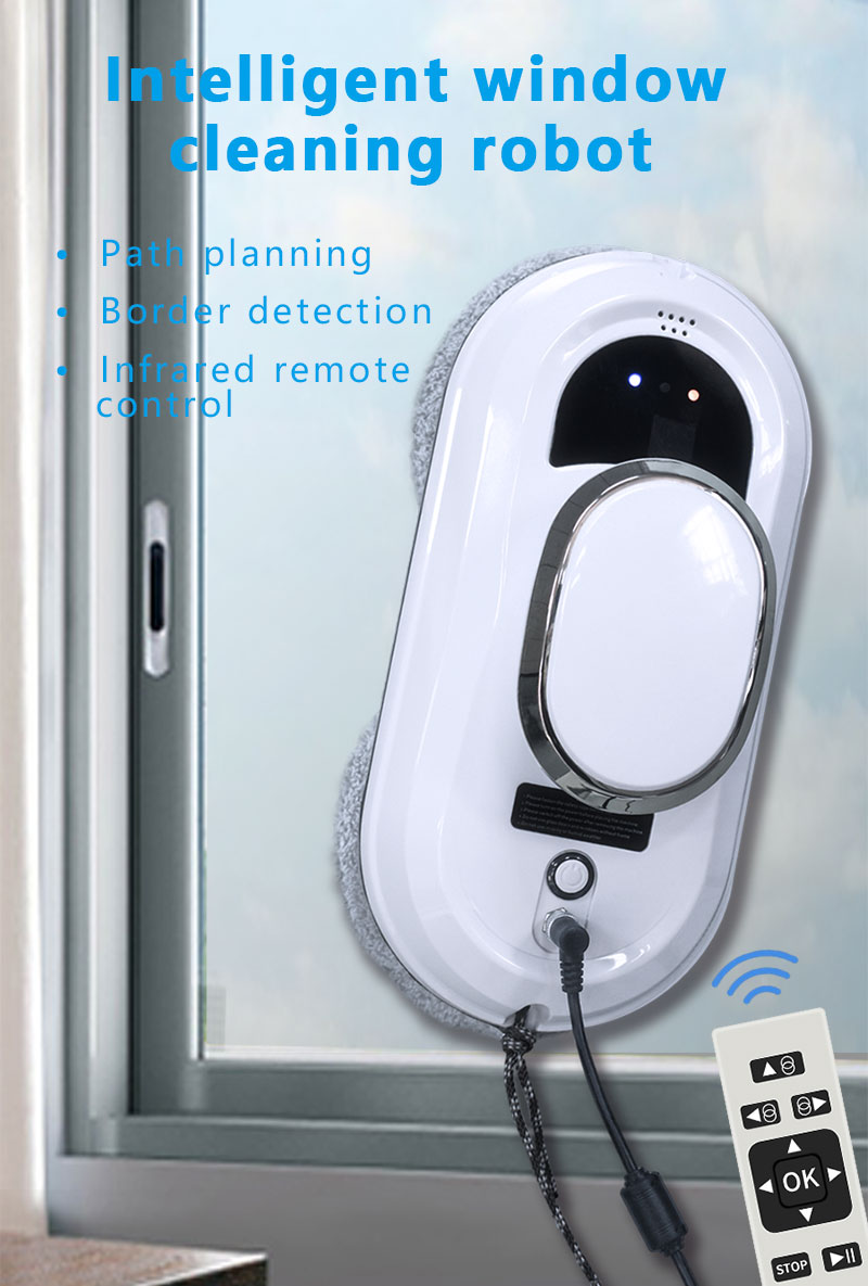 29.5cm Window Cleaner Robot Automatic Corded Smart Glass Robot