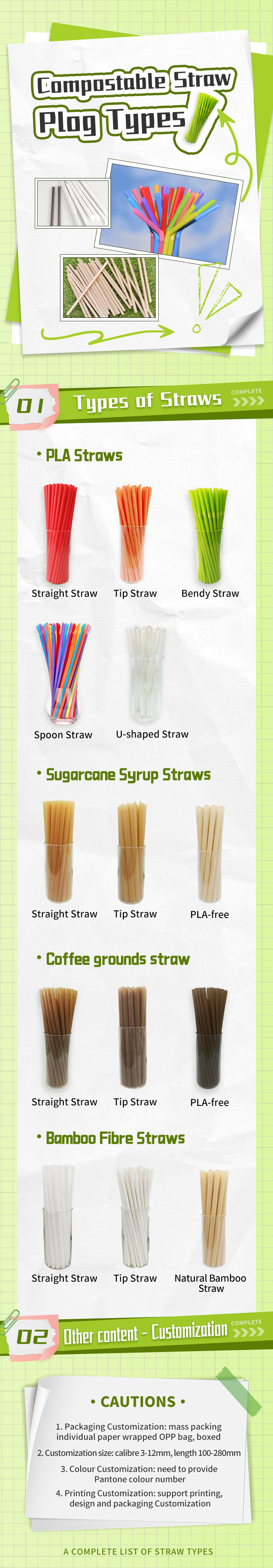 Shave-ice Milk Shake Disposable PLA Straw With Spoon Multi-color PLA Spoon Straws Scoop Snow Cone Straws