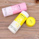 Recycled Cosmetic Cardboard Tube Gift Box With Silver Foil UV Coating