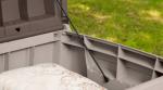 White 0.6mm HDPE 400L Outdoor Storage Box Shed