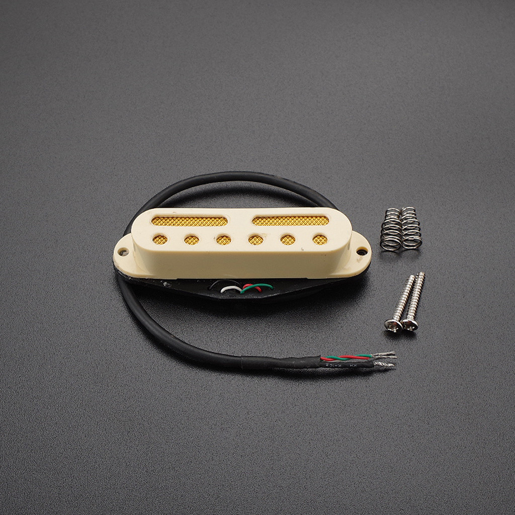 Hot Rails Guitar Pickup Cream Noiseless Double Coil For Cigar Box Guitar