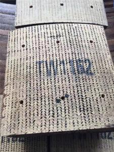 Wholesale Brown Color Brake Block Material , Industrial Friction Materials With Holes from china suppliers