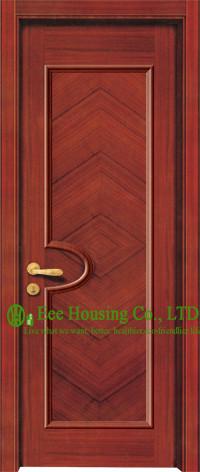 Luxury Simple & Morden Timber Veneer Single Door,Good Quality Hotel Wooden Door