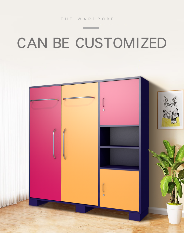 ISO14001 ODM Bedroom Wardrobe Furniture , Home Storage Cabinet With Doors