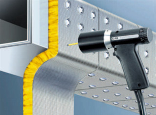 Galvanized Steel 2" Cup Head Weld Pins With Paper Washer For Securing Insulation