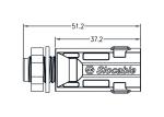 IP68 Waterproof Male Pin 1500V PV Solar Connectors High Voltage