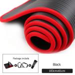 Tasteless Non Slip 10MM Thicker 183cmX61cm Nbr Exercise Mats For Fitness Pilates