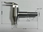 Stainless Steel Valve Core Modern Drink Dispenser Spigot for Single Hole Deck