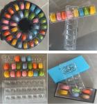 9 Tier Plastic Square Macaron Tower Stand Display For French Takeaway Food