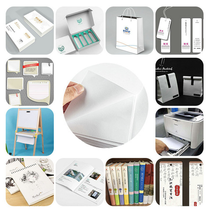 115g 130g Two Side Gloss Text Cover Board Uniform Ink Absorption 640 x 900mm