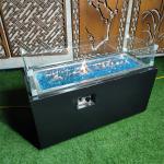 Collapsible Corten Steel Firepit Natural Gas Fire Place