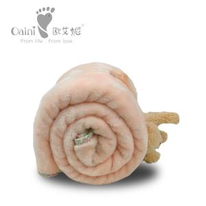 Wholesale Customised Animal Shaped Infant Soft Stuffed Sheet 92 X 80cm Blanket Baby Loveable from china suppliers