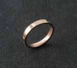 Corrosion Process Stainless Steel Ring 18K Gold Plating Fashion Ring For