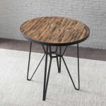 Wood Color 48.03" X 48.03" X 30.7" Simple Modern Dining Table / Round Dinner
