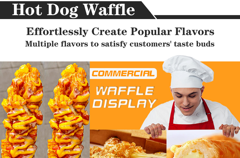 Kitchen Utensil Waffle Maker for Snacks and Hot Dogs 7.5 KG Temperature 50-300 Degree