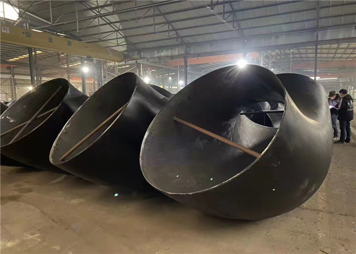 Large Carbon Steel Elbow 24"---48" 90 Degree LR Elbow Bevelend Black Painting