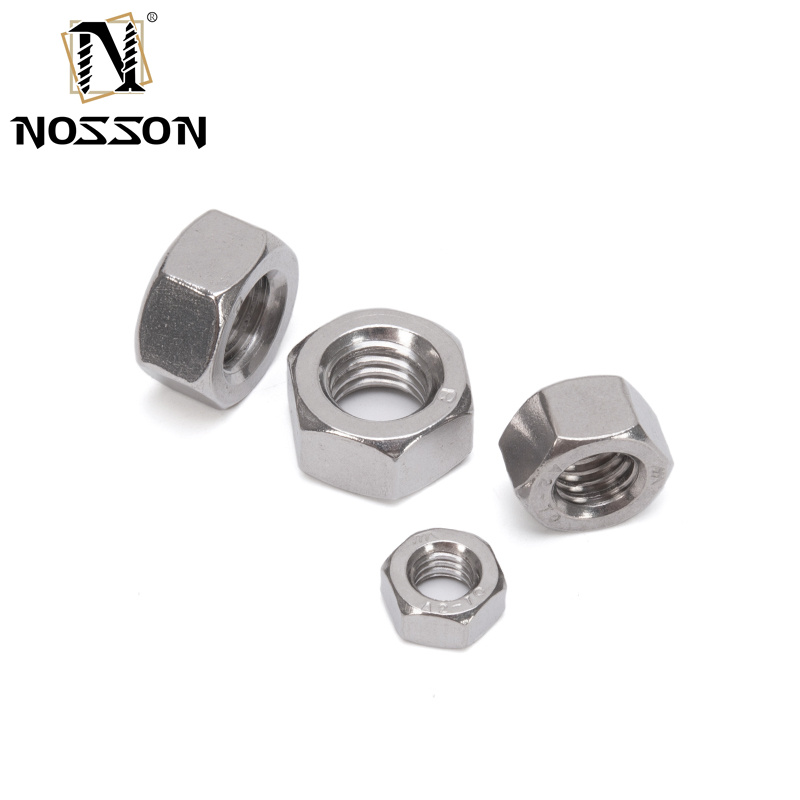 DIN934 Hex Nut made of Stainless Steel A2 A4 SS304 SS316 for Retail Industry m1.6 m2 m2.5 m3 m4 m5 m6 m8 m10 m12 m14 m16 m20