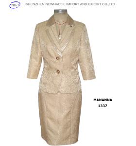 Wholesale pictures of a-line skirt lady suit from china suppliers