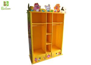 Wholesale Light Cardboard Furniture For Kids / Yellow Carton Home Closet Shelf from china suppliers