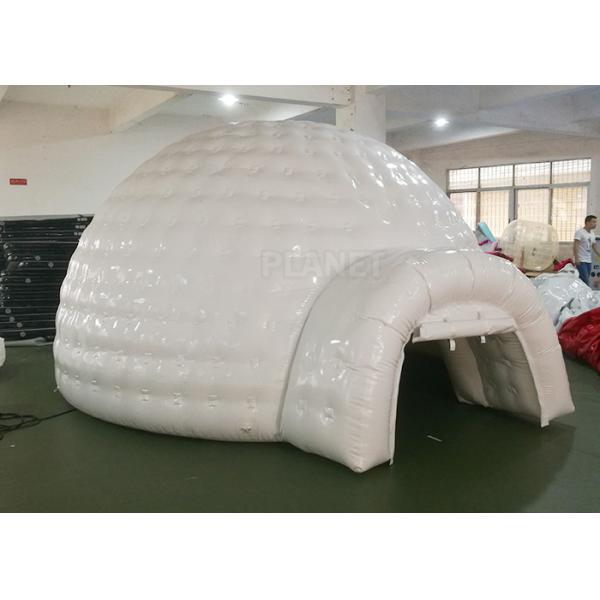 White Inflatable Igloo Tent Outside Diameter 4.8 Meter CE Certificated