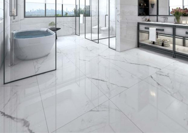 Living Room Glazed Porcelain Tile / Terrazzo Glazed Porcelain Ceramic Tiles