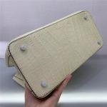 Authentic Crocodile Belly Skin Women Totes Purse Female Handbag Genuine