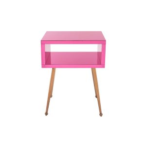 Buy cheap Peach Color Mirror Coffee Bedside Table 17.91inch Width Long Time Using from wholesalers