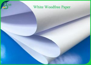 Wholesale 55g 60g 70g 80g White Woodfree Paper Roll 100% Virgin Wood Pulp For Exercise Book from china suppliers