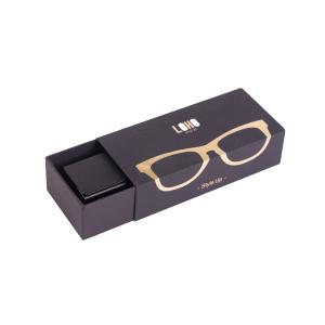 Wholesale Custom High Quality Black Paper Cardboard Glasses Packaging Boxes With Lid from china suppliers