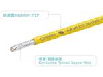 20AWG FT2 Yellow UL1333 FEP Wire 300v 150C For Heating Home Appliance