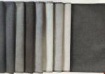 Knitted Plain Sofa Fabric ISO9001 Faux Linen Fabric Polyester