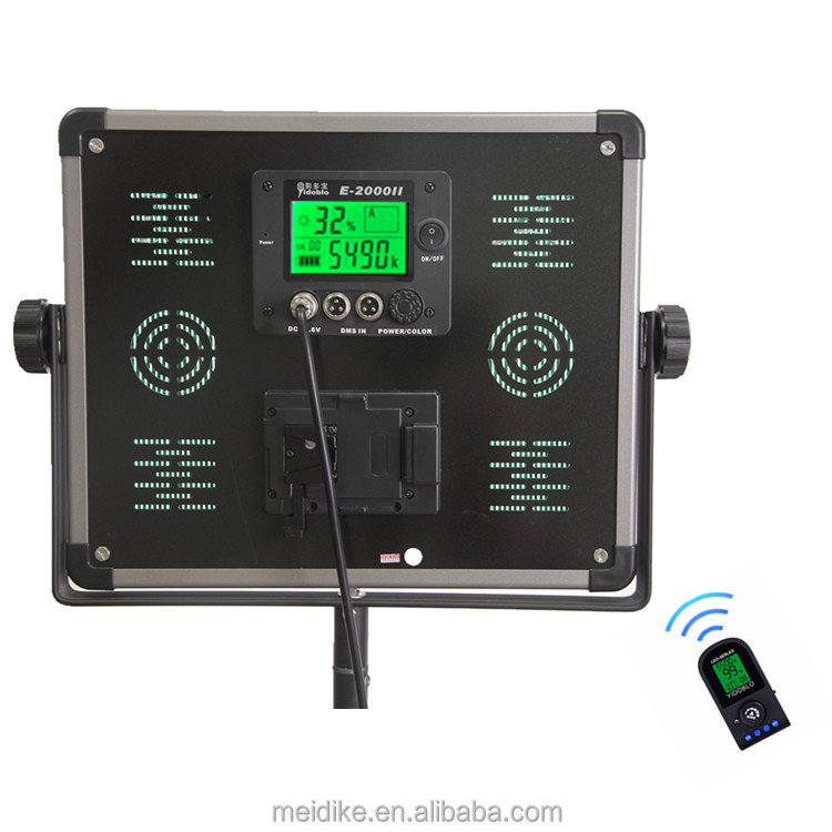 80W D-1080II Professional Video Lighting Kit LCD Film Lighting Equipment With Light Stand