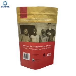 Wholesale Food Packaging Kraft Paper 250g Coffee Stand Up Pouches from china suppliers
