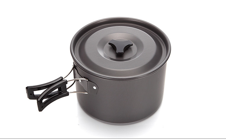 Modern Design Style Picnic Camping Cooking Set With Aluminum Handle