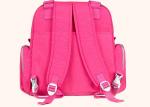 Polyester Cute Baby Diaper Backpack Rose Color Eco Friendly Advantage