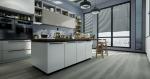 Eco Friendly Stone Plastic Composite Vinyl Flooring 7x48'' Seamless Kazan Walnut