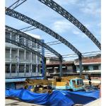 Sturdy Steel Frame Basketball Court Building Steel Structure Sports Infrastructu