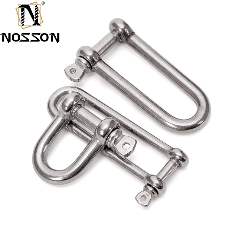 Polished Metric DEE Shackles with Electric Galvanized D Shackle Hardware in 8mm Size