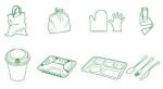 wheelie plastic airtight set 3-piece pet food container, 20KG 53L pet food pp