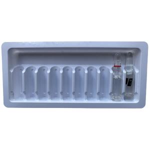Wholesale PET blister packaging tray 1ml 2ml water injection medicine ampoule tray custom wholesale from china suppliers
