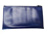 ROSH Recyclable PVC Pu Leather Zipper Bank Bags For Coins Money