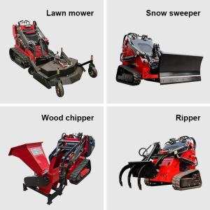 Wholesale Skid Steer Attachments Lawn Mower Snow Sweeper Wood Chipper Ripper from china suppliers