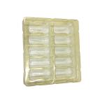 Vacuum Formed 0.2mm Thick Vial Blister Packaging Rectangular Clear Blister Tray