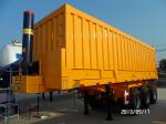 Three Axles Hydraulic Dump Truck Trailer Tipper Semi Trailer 60 - 80 Tons