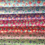 Glitter Printed Faux Leather Fabric , Vegan Leather By The Yard Red Color
