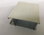 Milk White Wood Finish Aluminium Profiles For Decoration / Building
