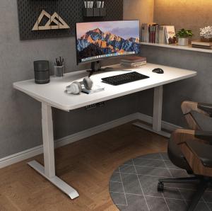Wholesale Custom Automatic Electric Elevating Desk for Home Office Double Motor 2 Stage 25mm/s from china suppliers